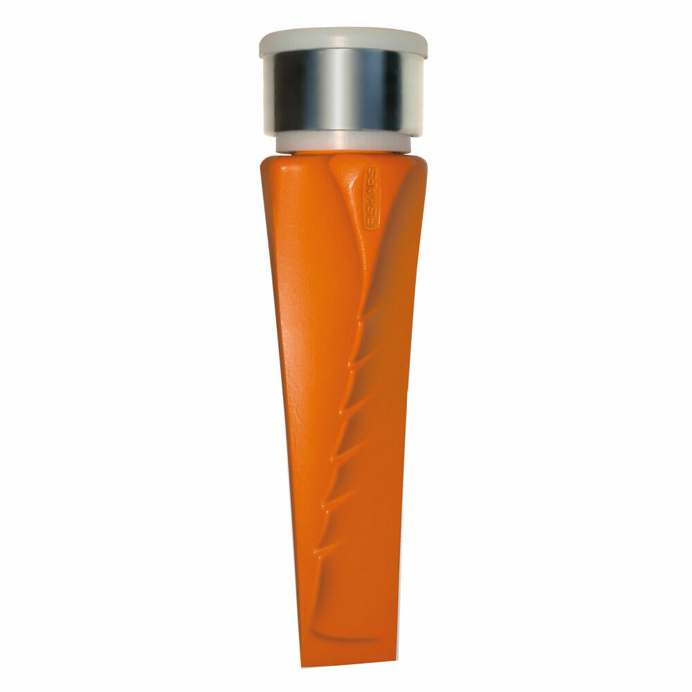Fiskars Dreh-Spaltkeil SAFE-T, Spalt Keil, Spalthammer, Gartenzubehör, Stahl, Orange, 25 cm, 1001615