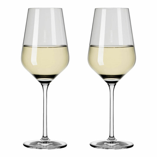 Ritzenhoff Weingläser Fjordlicht Weißwein 2er-Set 002, Weißweinglas, Ritzenhoff inhouse, Kristallglas, 380 ml, 3641002