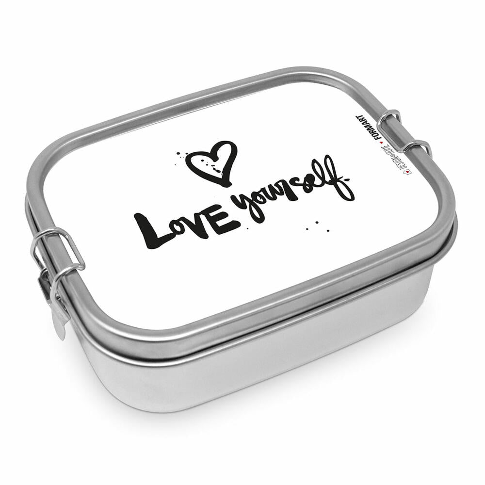 PPD Love Yourself Steel Lunch Box, lunch box, snack box, stainless steel, 900 ml, 491333