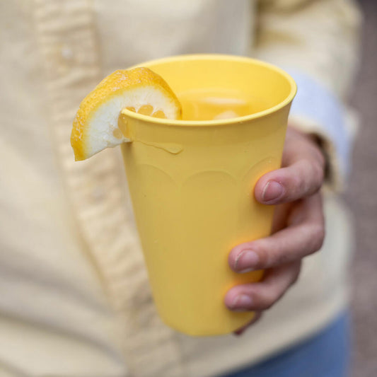 Koziol Becher Nora L, drinking cup, plastic, Strong Yellow, 450 ml, 8062724