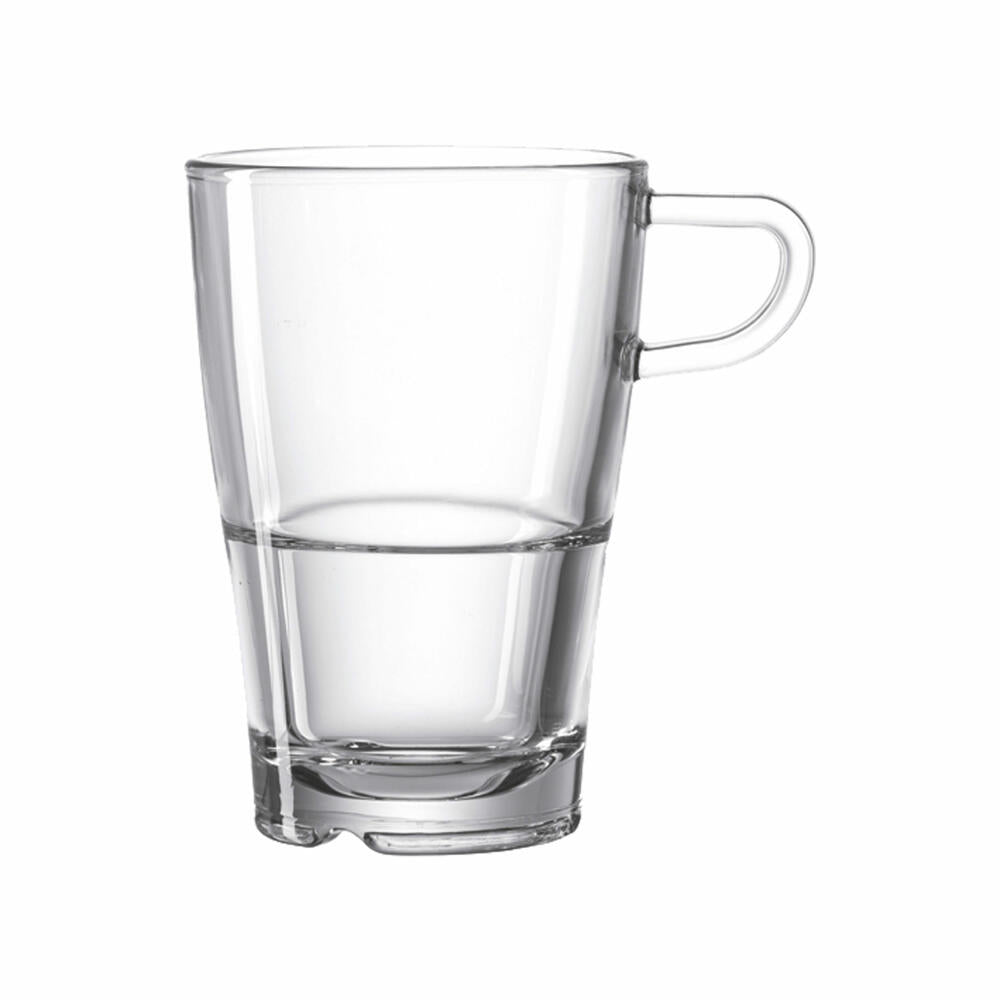Leonardo Senso Latte Macchiato Becher 6er Set, Kaffeetasse, Kaffee Tasse, Glas, 230 ml, 14650