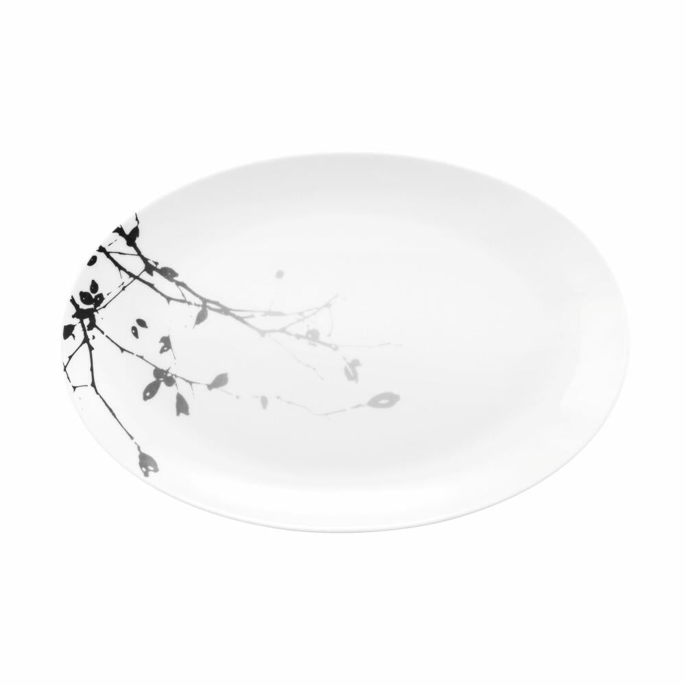 Seltmann Weiden Liberty Platter Oval, Serving Platter, Serving Plate, Porcelain, Dark Rose Hip, 31.3 x 21.1 cm, 001.764917