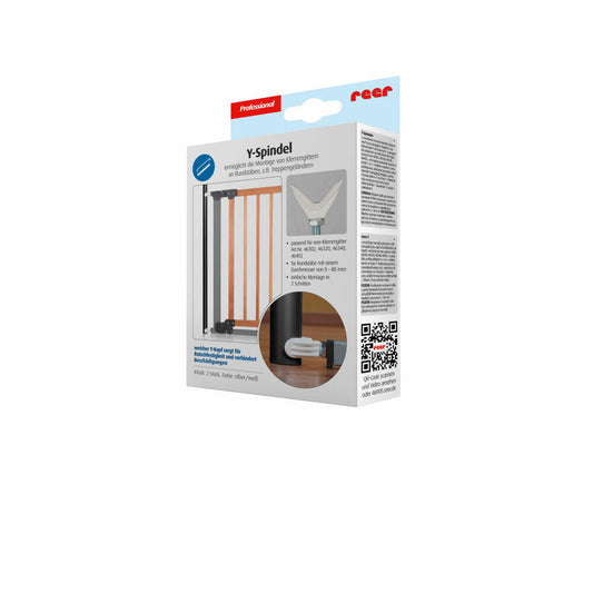 reer Y-Spindel, Schrauben für Kindergitter, Türschutzgitter, Zubehör, Kindersicherung, 46905