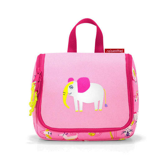 reisenthel toiletbag S kids, toiletry bag, bag, toiletry bag, polyester fabric, ABC Friends Pink, 1.5 L, IO3066