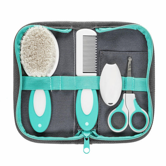 reer BabyCare care set, 5-piece, nail care, nail scissors, nail clippers, brush, comb, 81021