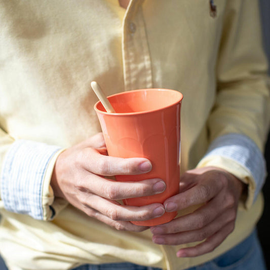 Koziol Becher Nora L, drinking cup, plastic, Strong Coral, 450 ml, 8062725