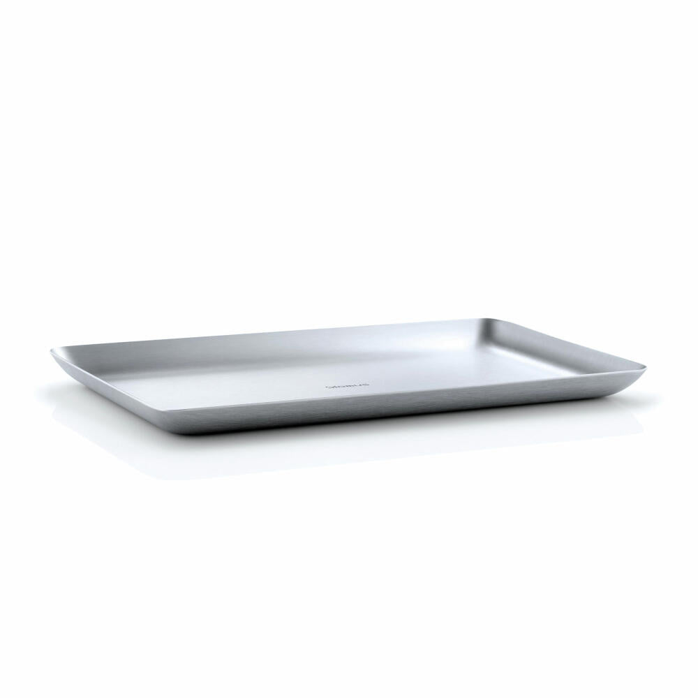 Blomus Basic tray, snack tray, side dish plate, plate, stainless steel, 15 x 25 cm, 63612