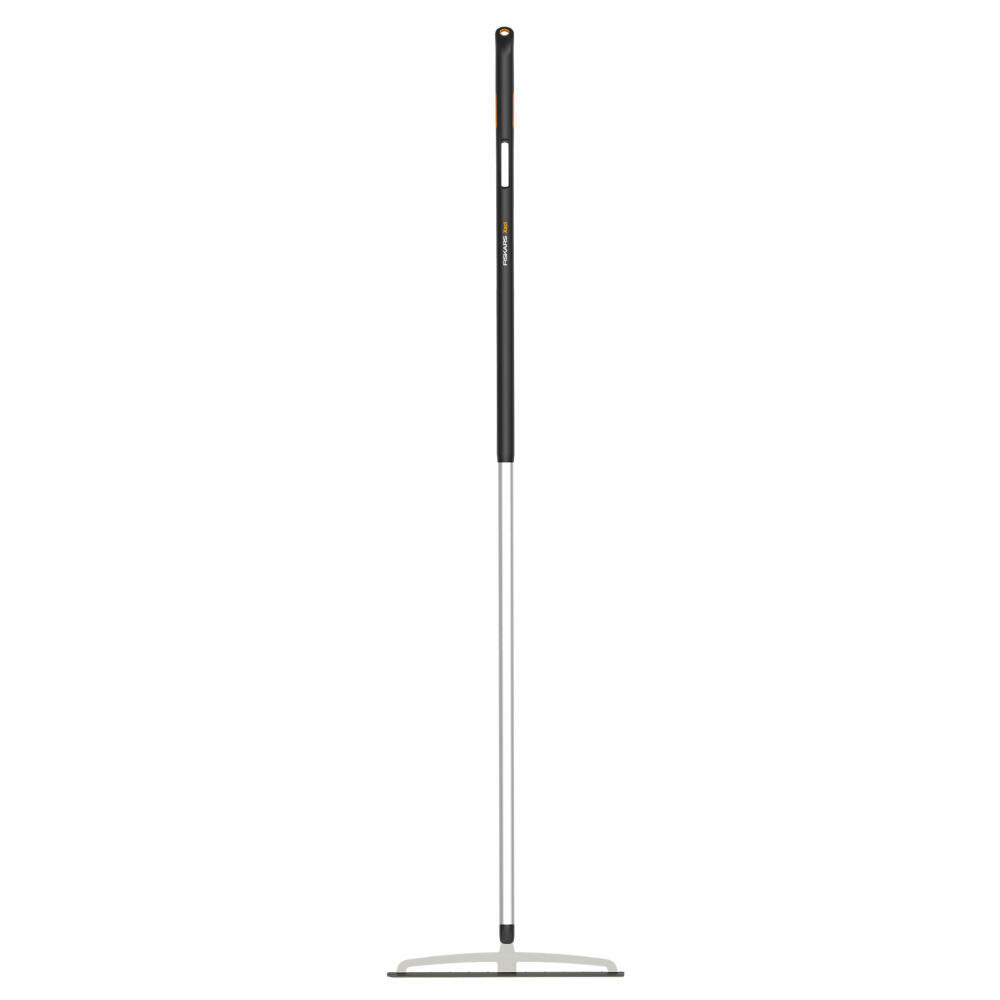 Fiskars Xact Rechen M, Laubrechen, Laubkehrer, Harke, Edelstahl, gehärtetes Aluminium, Silbern, 1027039