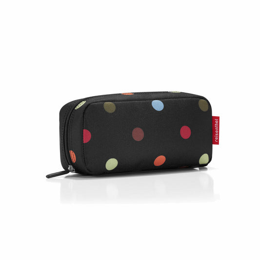 reisenthel multicase, toiletry bag, make-up bag, beauty case, pencil case, dots / black with colorful dots, WJ7009