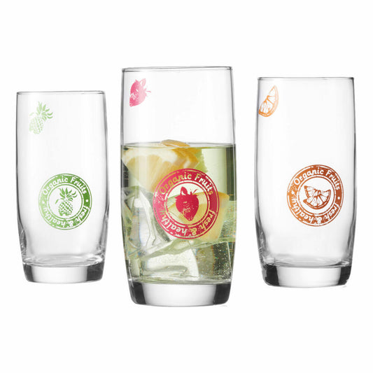 montana: :fit Trinkglas, 3er Set, Wasserglas, Saftglas, Longdrinkglas, Wasser Glas, 330 ml, 054045