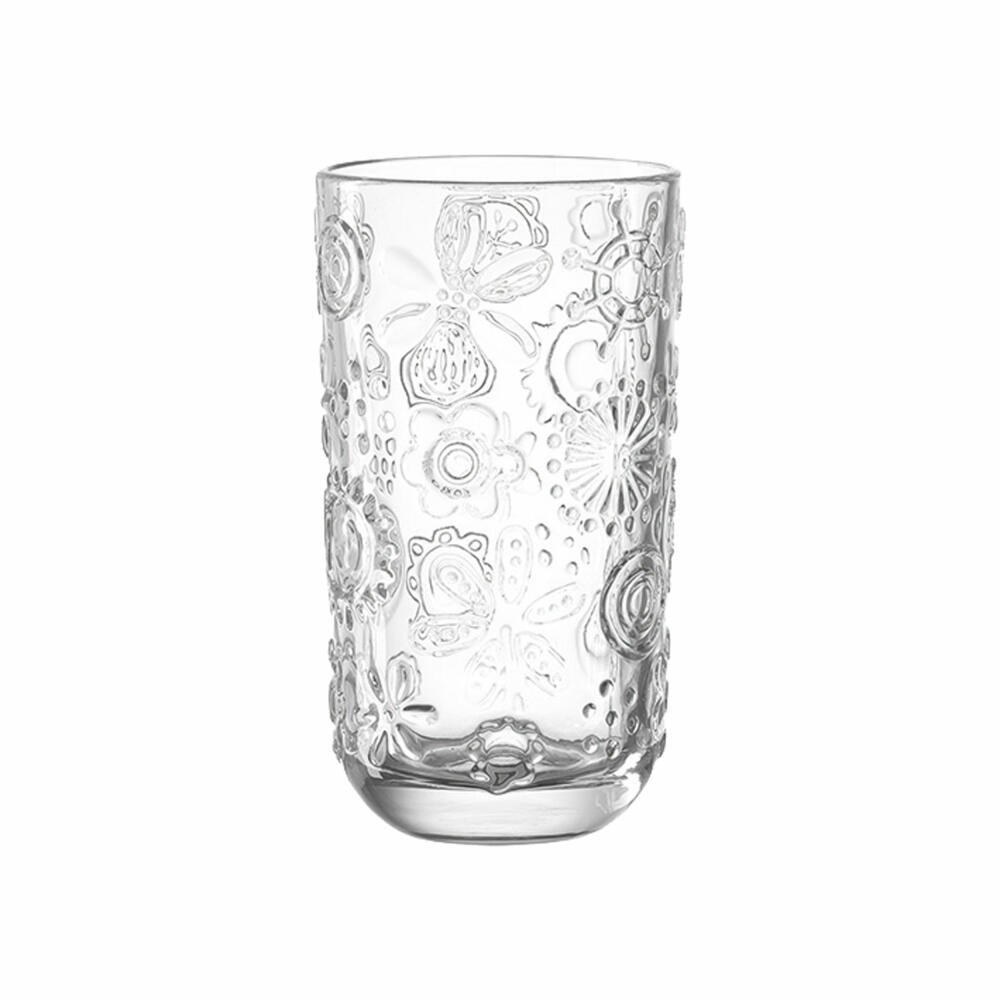 Leonardo Fiorita Longdrinkglas 6er Set, Cocktailglas, Becher, Eisboden, Glas, 270 ml, 14783