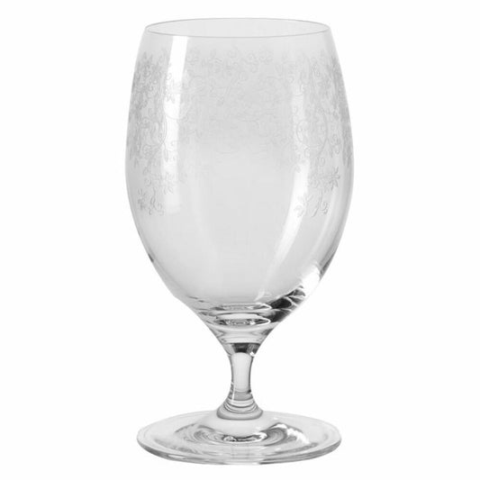 Leonardo Chateau water glass set of 6, drinking glass, juice glass, elegant glass with engraving, 370 ml, 17451