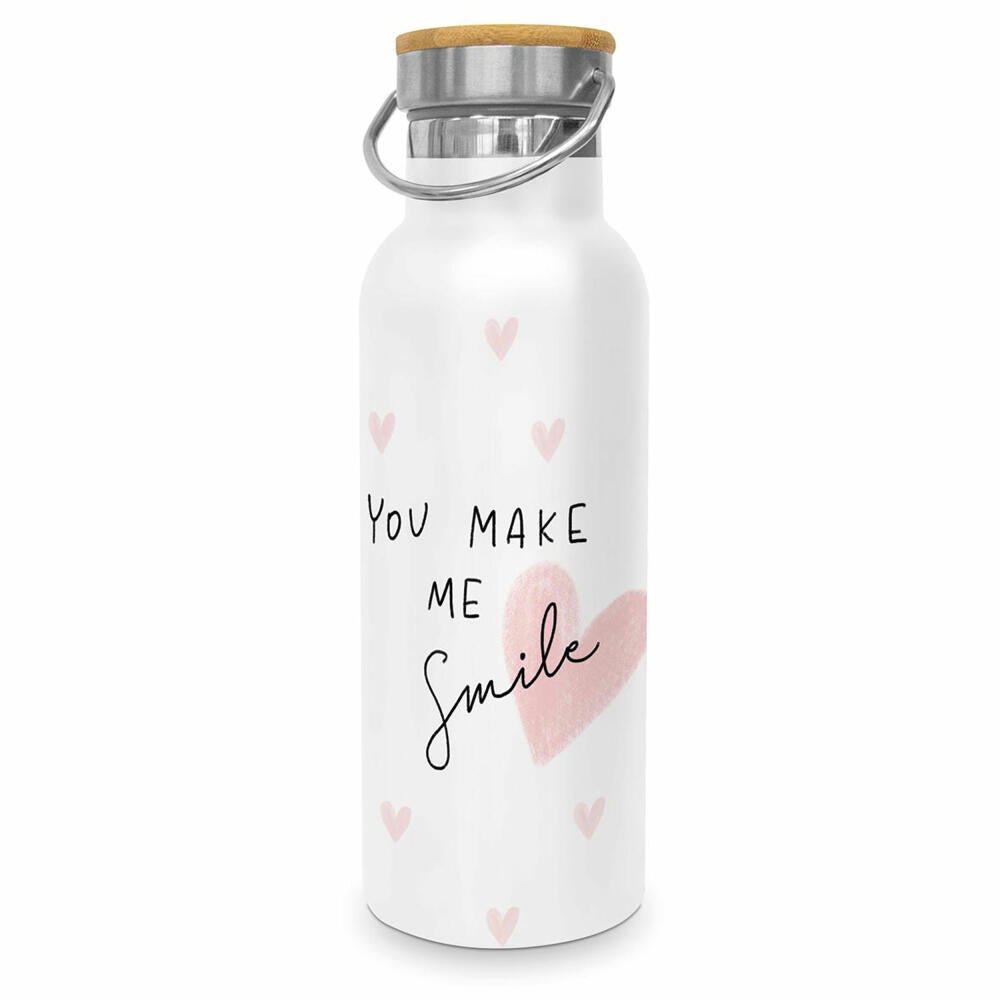 PPD Make me Smile Steel Bottle, Isolierflasche, Trinkflasche, Wasserflasche, Flasche, Edelstahl, 500 ml, 471342