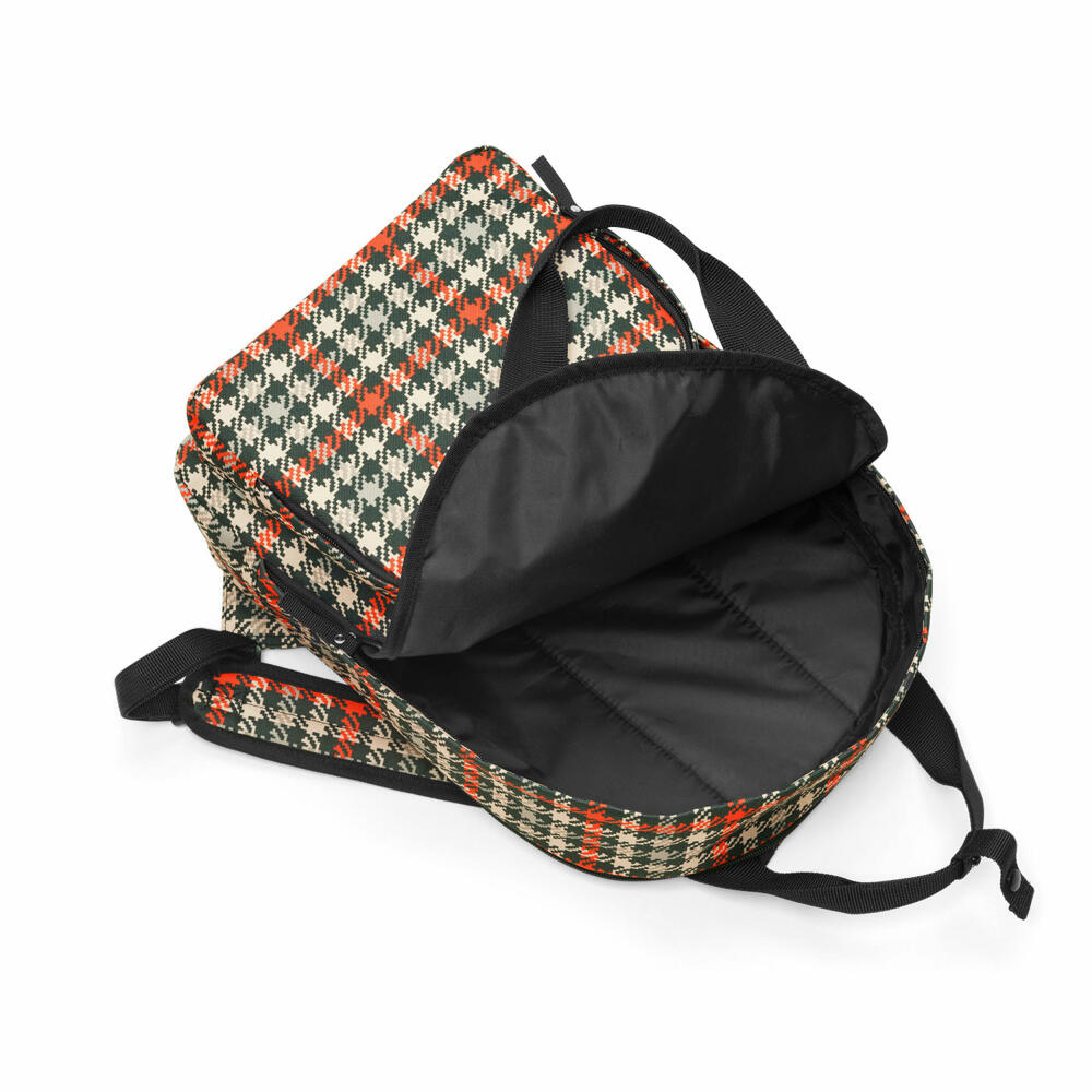 reisenthel easyfitbag, Rucksack, Tragetasche, Laptoptasche, Freizeitrucksack, Business, Polyestergewebe, Glencheck Red, 15 L, JU3068