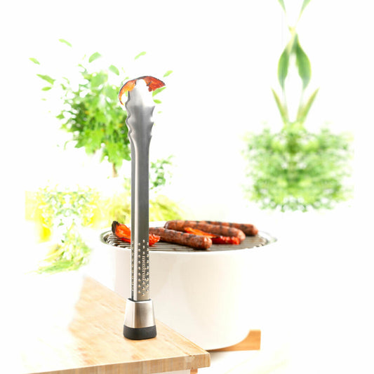 Mastrad grill tongs, kitchen tongs, cooking tongs, kitchen utensil, stainless steel, silver, F17500