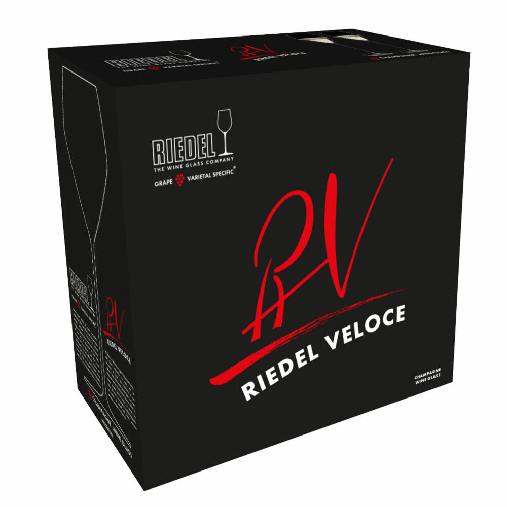 Riedel Veloce Champagne Wine Glas, 2er Set, Champagnerglas, Weinglas, Kristallglas, 327 ml, 6330/28