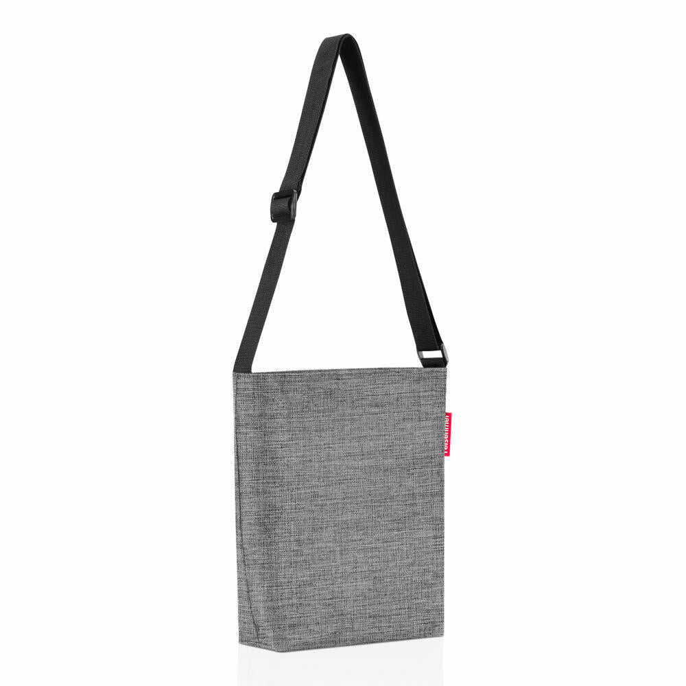 reisenthel shoulderbag S, Schultertasche, Tragetasche, Umhängetasche, Tasche, Polyestergewebe, Twist Silver, 4.7 L, HY7052