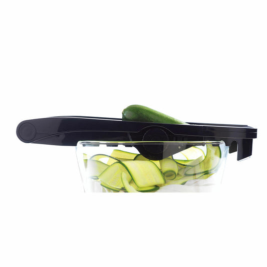 Mastrad Multi Peeler Mandoline, Vegetable Cutter, Kitchen Peeler, Slicer, Plastic, Black, F21000