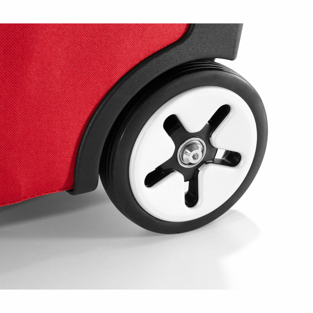 reisenthel carrycruiser iso, einkaufskorb mit rollen, trolley, einkaufswagen, isoliert,, red / rot, OJ3004