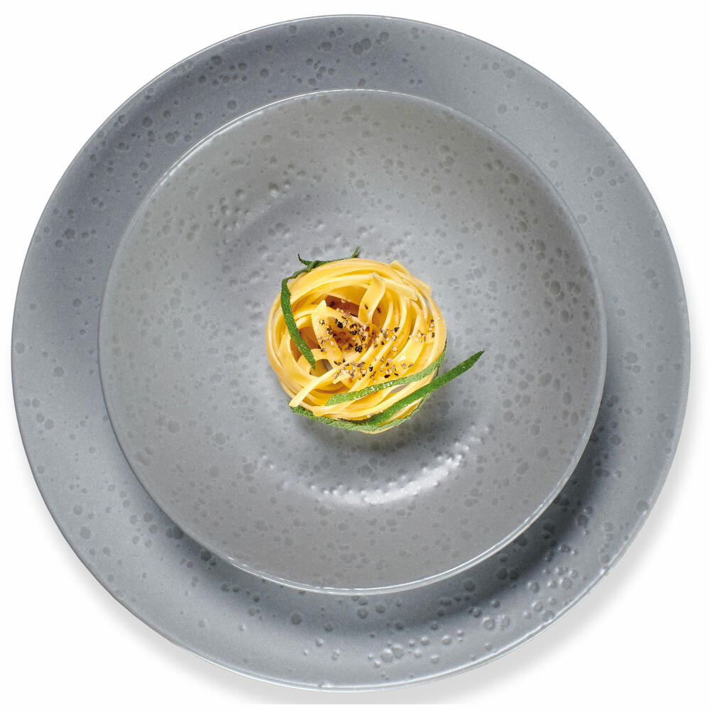 Ritzenhoff & Breker table service Kitwe, 8-piece, tableware set, service, stoneware, grey, 271652