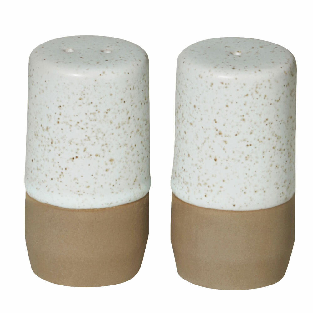 ASA Selection caja Salz- / Pfefferstreuer Set, 2-tlg., Salzstreuer, Pfeffer Streuer, Gewürzstreuer, Steinzeug, 28390101