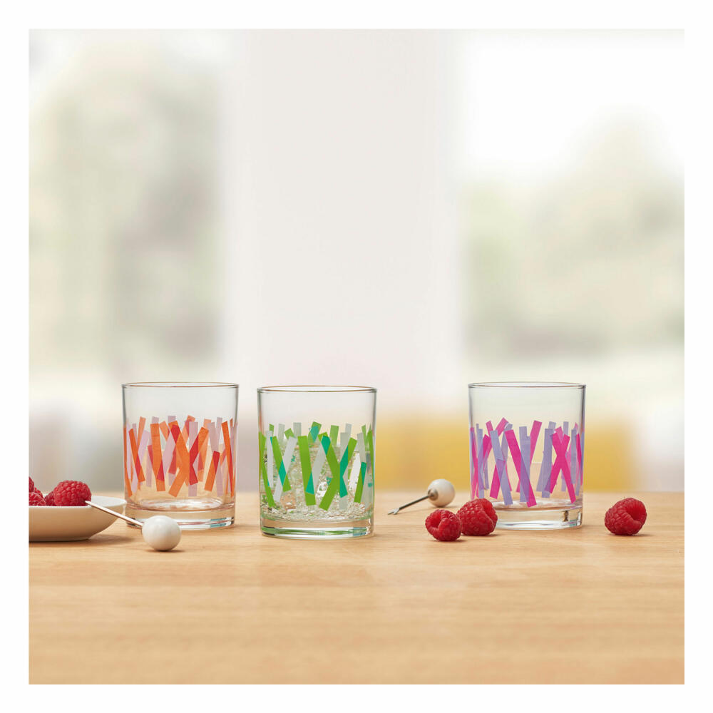 montana: :fiori Grande Vase, 6er Set, Blumenvase, Dekovase, Glasvase, Blumen, Glas, 17 cm, 011119