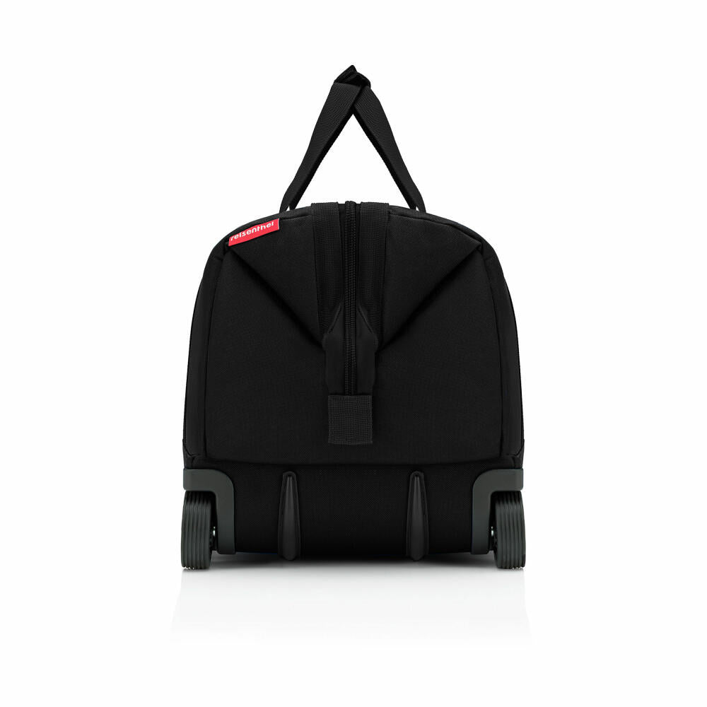 reisenthel allrounder trolley, travel bag, rolling suitcase, suitcase, doctor's bag, polyester fabric, black, 30 L, MP7003