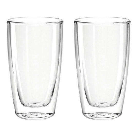 montana: :enjoy Doppelwandbecher, 2er Set, Glasbecher, Glastasse, Thermoglas, Doppelwandig, Glas, 180 ml, 057225