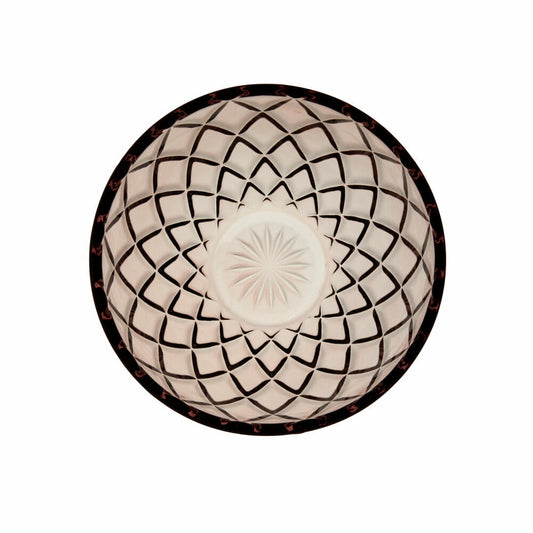 Lyngby Glas Schale Sorrento 4er Set, Schälchen, Servierschale, Glas, Pink, 12 cm, 29034