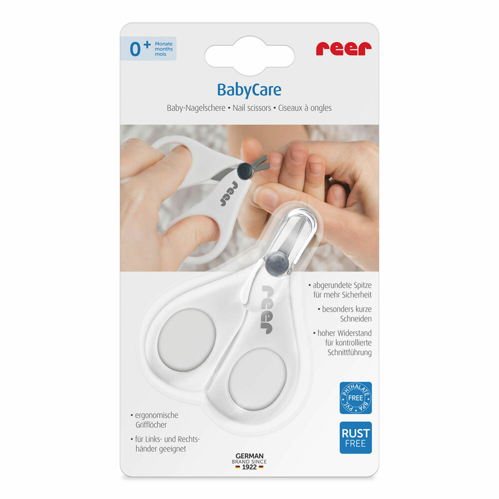 reer BabyCare baby nail scissors, nail care, nail scissors, baby, manicure, pedicure, 81060