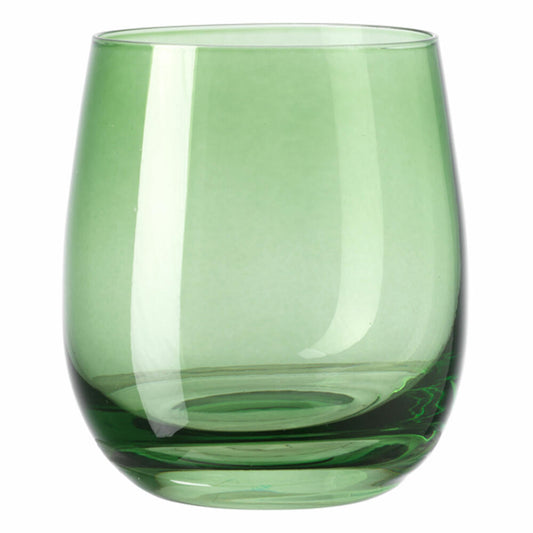Leonardo Sora Becher 6er Set, Trinkbecher, Trinkglas, Wasserglas, Grün, Glas, 360 ml, 18196
