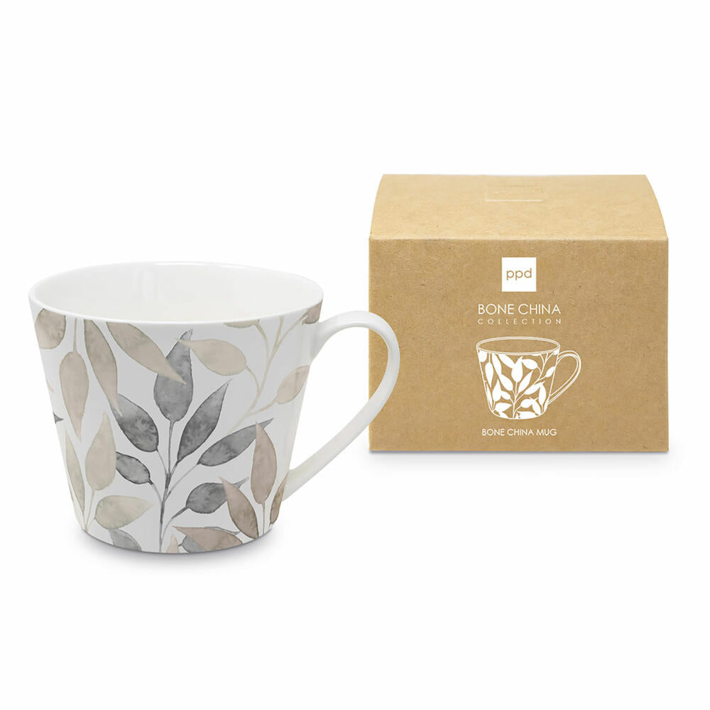 PPD Scandic Leaves white Bone China Mug, Cup, Mug, Coffee Mug, Tea Cup, Bone China, 400 ml, 163602356