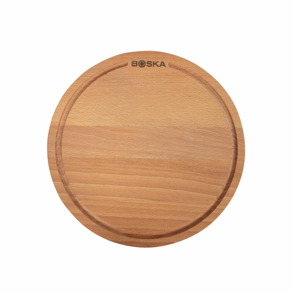 Boska Pizzabrett Amigo S, Pizza-Servierbrett, Buchenholz, Braun, 24 cm, 320535