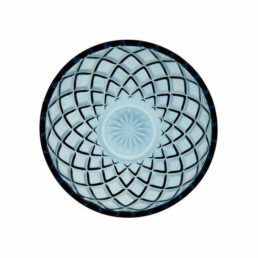 Lyngby Glas Schale Sorrento 4er Set, Schälchen, Servierschale, Glas, Blau, 12 cm, 29032
