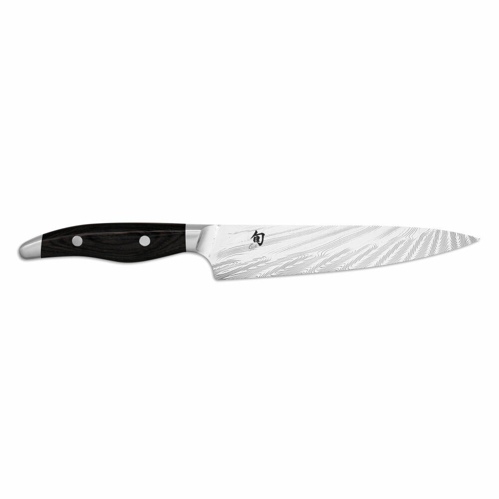 Kai utility knife Shun Nagare Black, dual-core steel, Pakka wood, blade length 15 cm, NDC-0701S