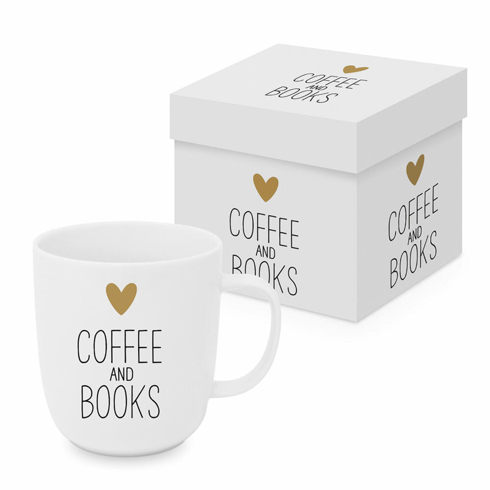 PPD Coffee & Books Matte Mug, in gift box, mug, coffee mug, cup, New Bone China, 400 ml, 161402672