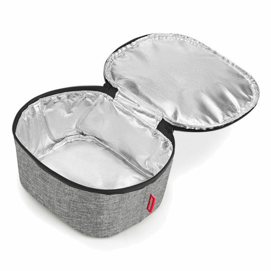 reisenthel coolerbag S pocket, cooler bag, insulated bag, thermal bag, thermal bag, polyester fabric, Twist Silver, 2.5 L, LG7052