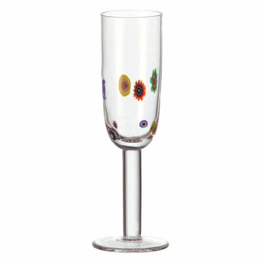 Leonardo Millefiori sparkling wine set of 6, champagne glass, prosecco glass, champagne glass, unique, glass, 17188