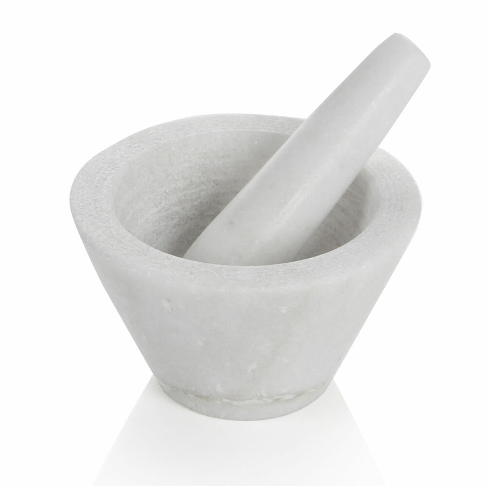 Boska Life Mortar Mini Spicy, Mortar, Spice Mortar, Apothecary Mortar, Pestle, Marble, White, 330309