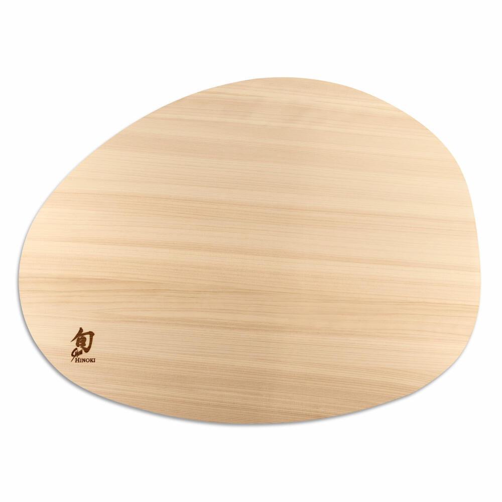Kai cutting board Shun Hinoki oval L, cutting board, Hinoki wood, DM-0813