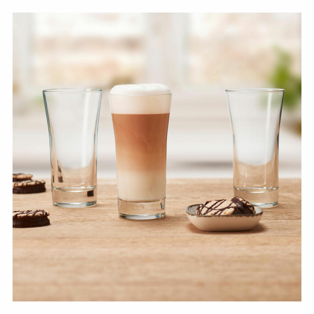 montana: :zip drinking glass, latte macchiato mug, cup, water glass, glass cup, glass, 200 ml, 042415