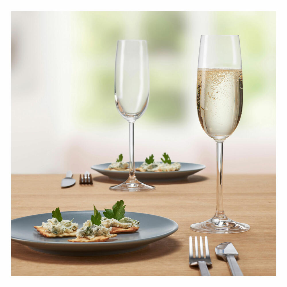 montana: :pure Sektglas, 6er Set, Champagnerglas, Sektflöte, Sektkelch, Proseccoglas, Sekt Glas, 140 ml, 042384