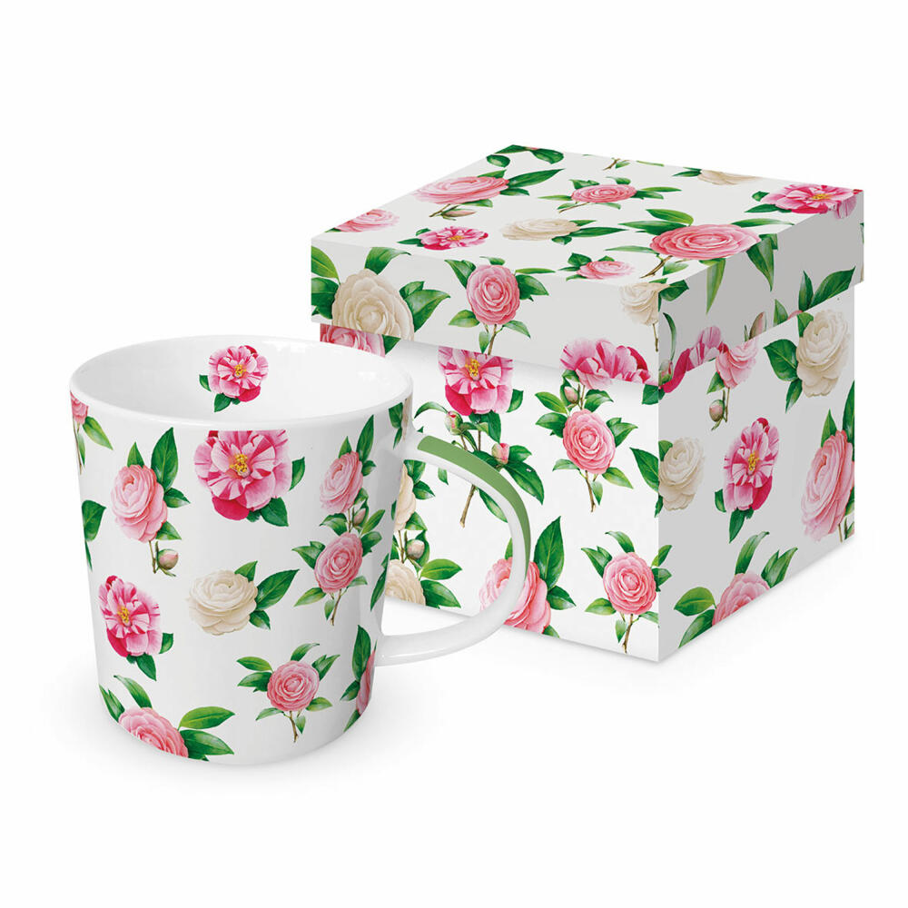PPD Camelie Trend Mug, in Geschenkbox, Henkelbecher, Kaffeebecher, Becher, Tasse, New Bone China, 400 ml, 160302296