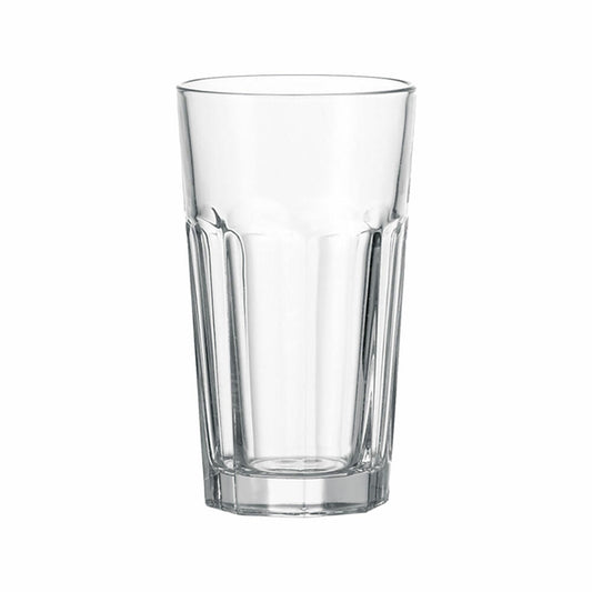 Leonardo Rock Mug XL, Drinking Glass, Water Glass, Cocktail Glass, Latte Macchiato Glass, 550 ml, Set of 4, 13000