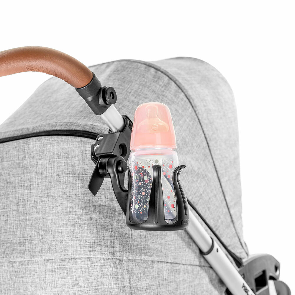 reer Clip&Go Cup Holder Getränkehalter, Babyflasche, Becherhalter, Kinderwagen, 84021