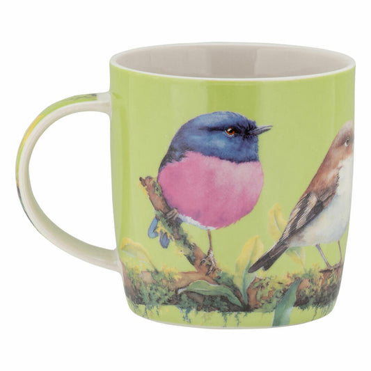Maxwell & Williams BIRD TALK Becher Rosenbrust-Schnäpper, Kaffeebecher, Tasse, in Geschenkbox, Porzellan, 370 ml, DX1121