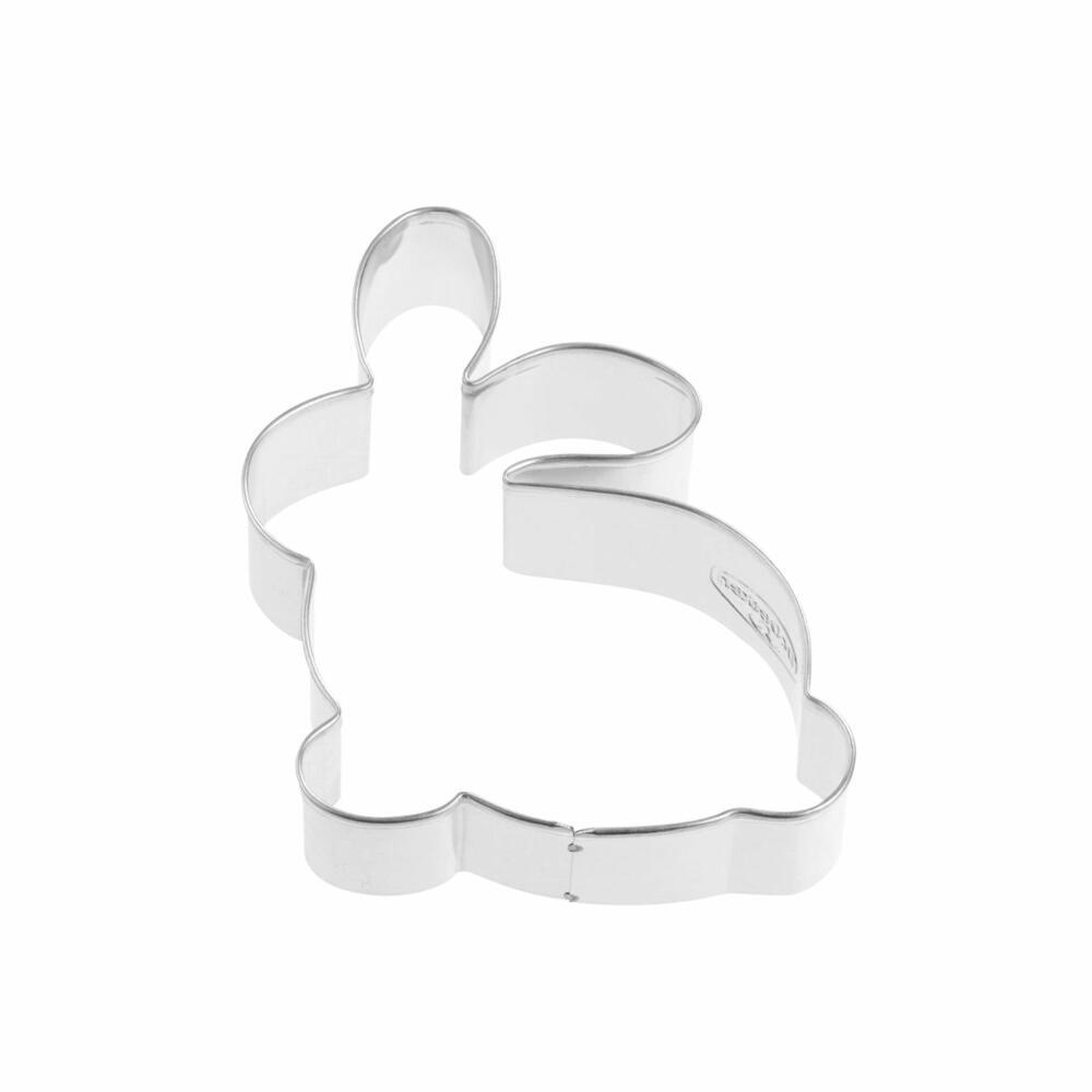 Dr. Oetker Golden Easter Cookie Cutter Rabbit Small, Cookie Mold, Cookie Mold, Cookie Cutter, Tinplate, Silver, 8 cm, 1881