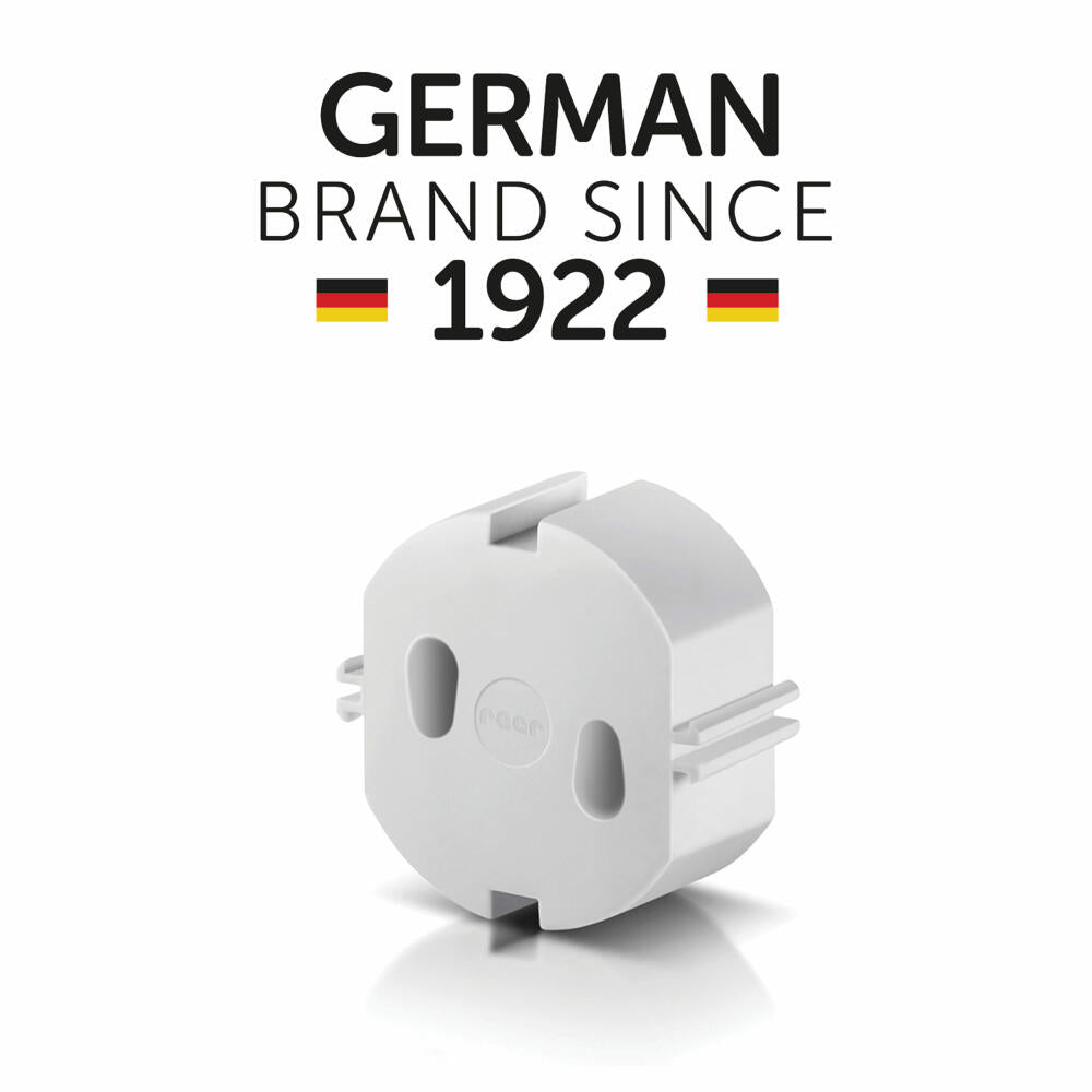 reer Steckdosenkappe, 5er Set, Steckdosenschutz, Kindersicherung, Kinder Sicherung, Weiß, 2907