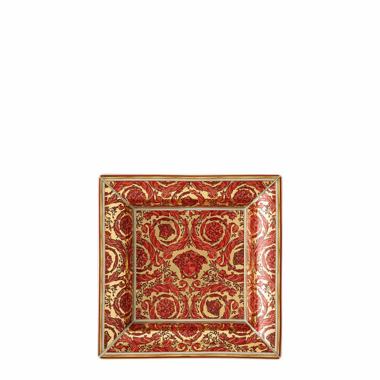 Rosenthal Versace Schale Medusa Garland Red, Porzellan, 18 cm, 14240-409958-25818