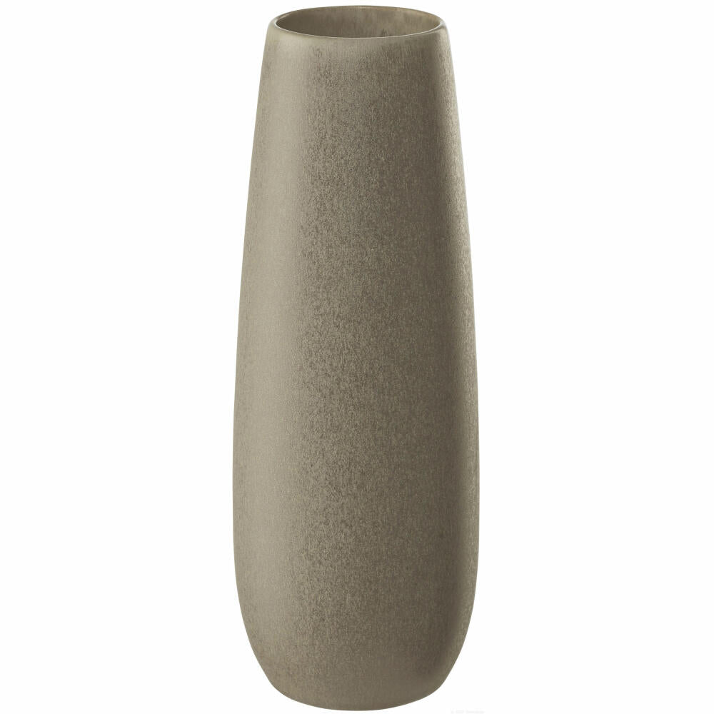 ASA Selection ease Vase stone, flower vase, decorative vase, stoneware, brown, H 25 cm, 91031171